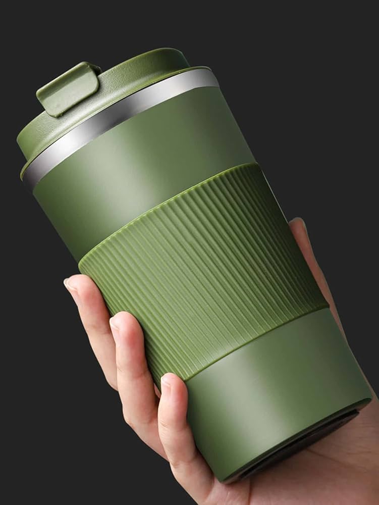 123 New Stainless Steel Coffee Tumbler with Lid | Reusable Travel Mug for Hot & Cold Drinks