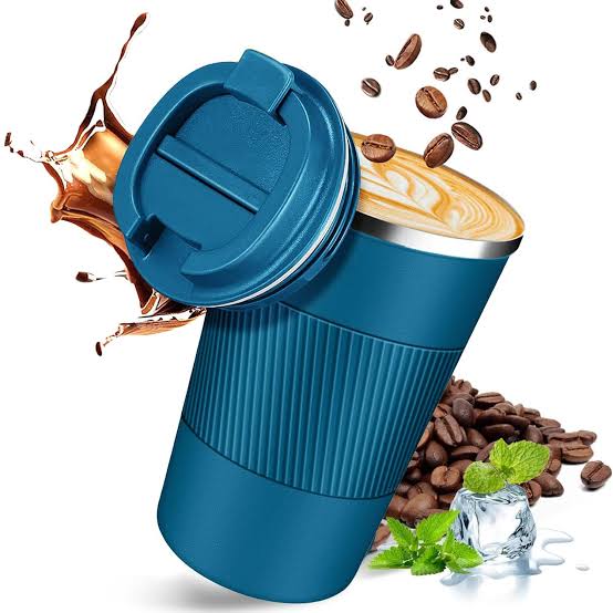 123 New Stainless Steel Coffee Tumbler with Lid | Reusable Travel Mug for Hot & Cold Drinks
